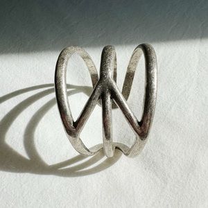 Never Worn! Lucky Brand Peace Sign Cuff Bracelet